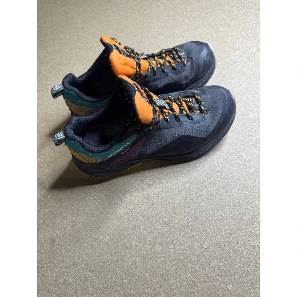Merrell MQM 3 GORE-TEX Womens 7 Hiking Shoes Black Orange Vibram J135540
